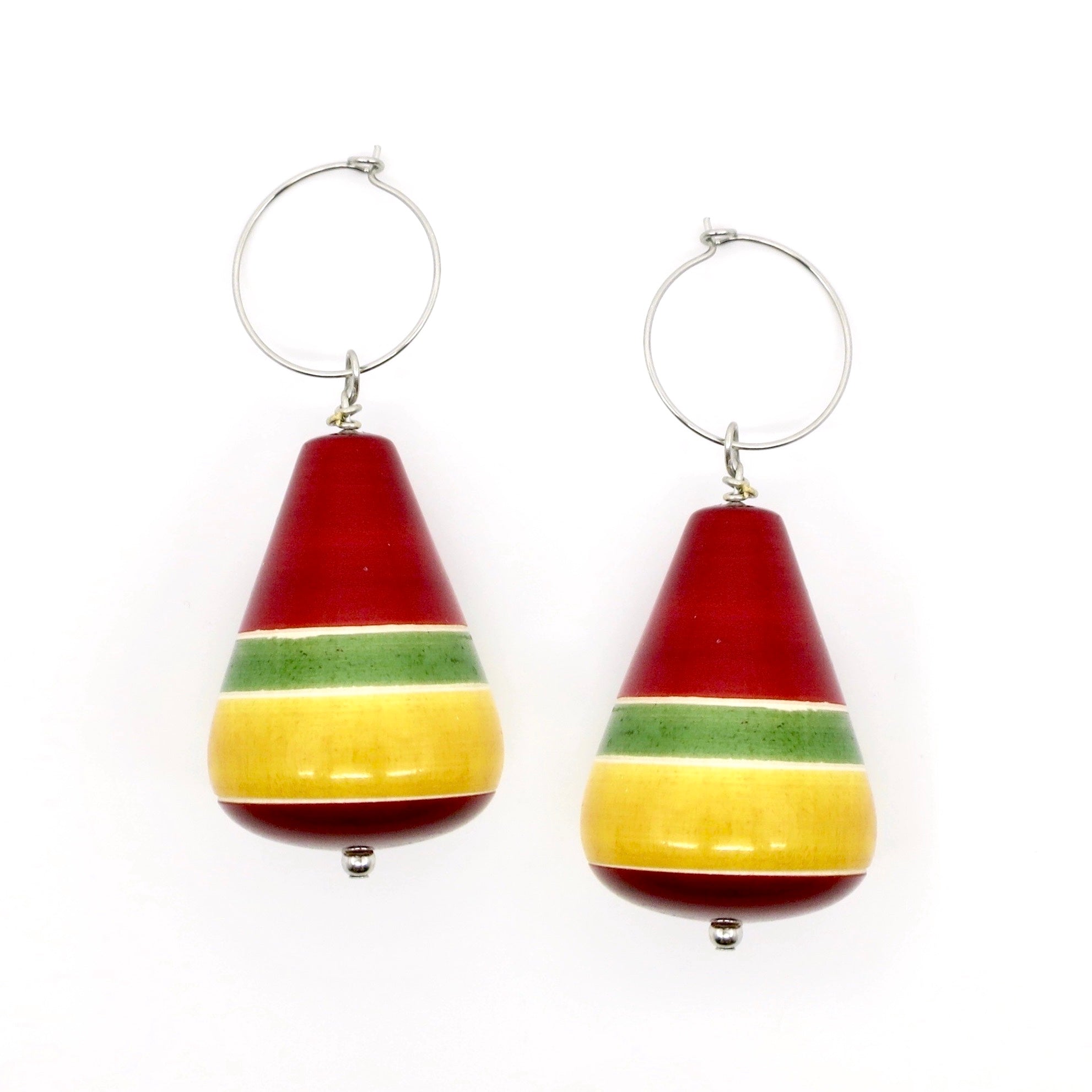 Banded Love earrings (available in 4 different colors) - Craft Stories