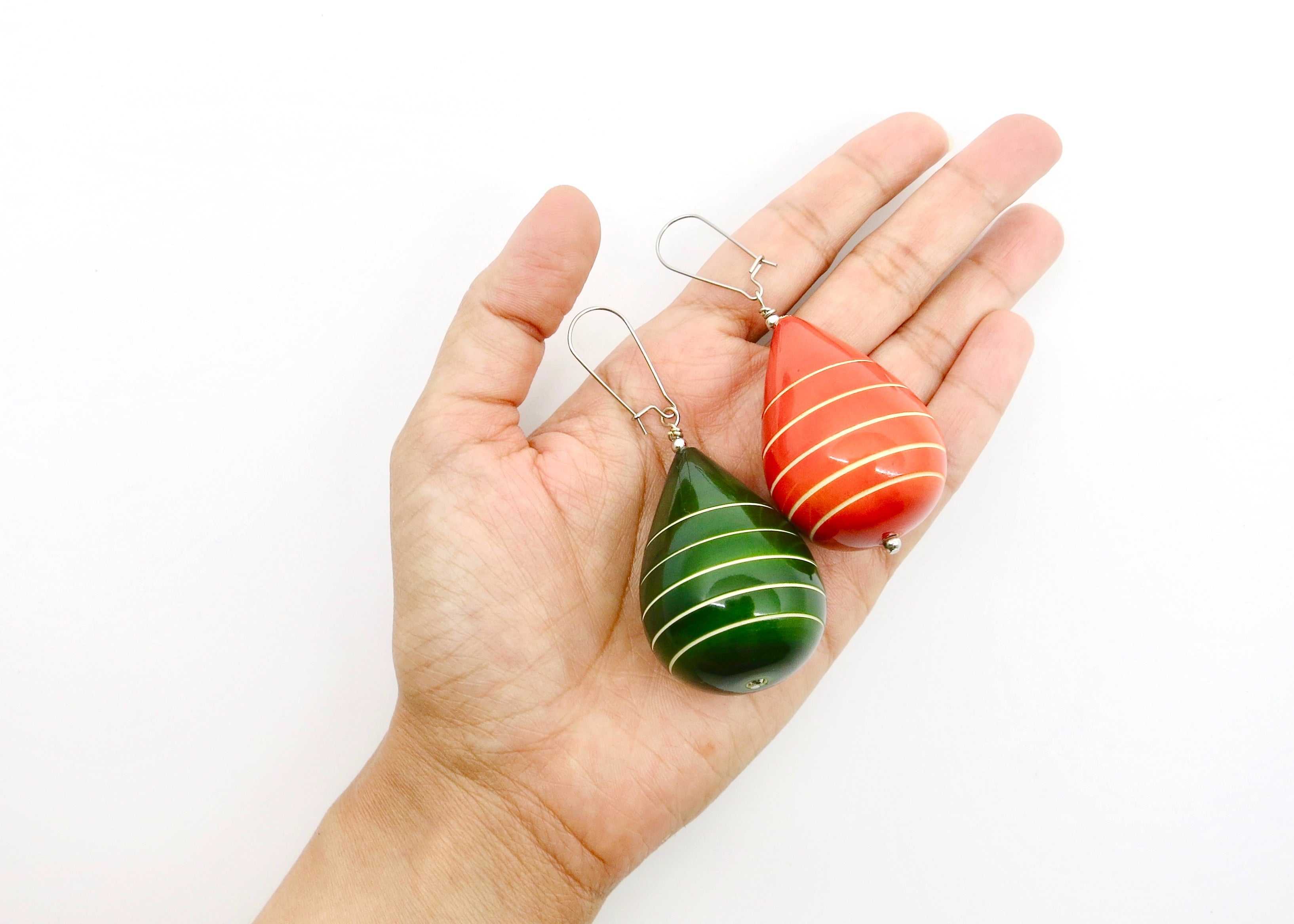 Chubby Rain earrings (available in 4 different colors) - Craft Stories