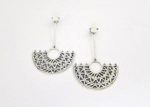 Adah statement earrings with lattice and granulation detailing - Lai