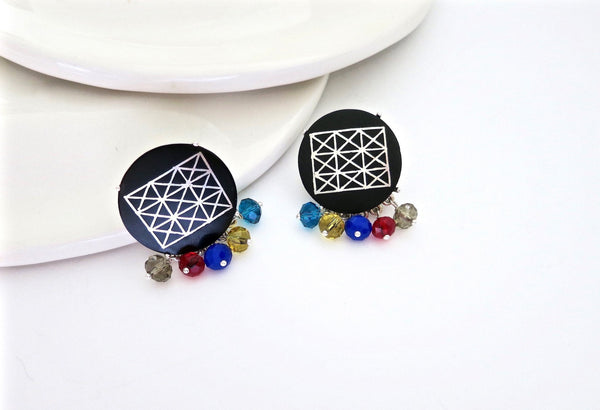 Buy Bidri Craft Cufflinks - Round Ornate Online