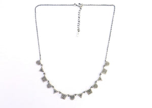 Chic, neo-tribal, geometric medley necklace - Lai
