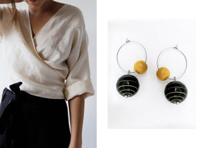 Earth and the Moon hoops (available in 3 different colors) - Lai