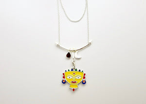 Indian folk art charm necklace - Lai