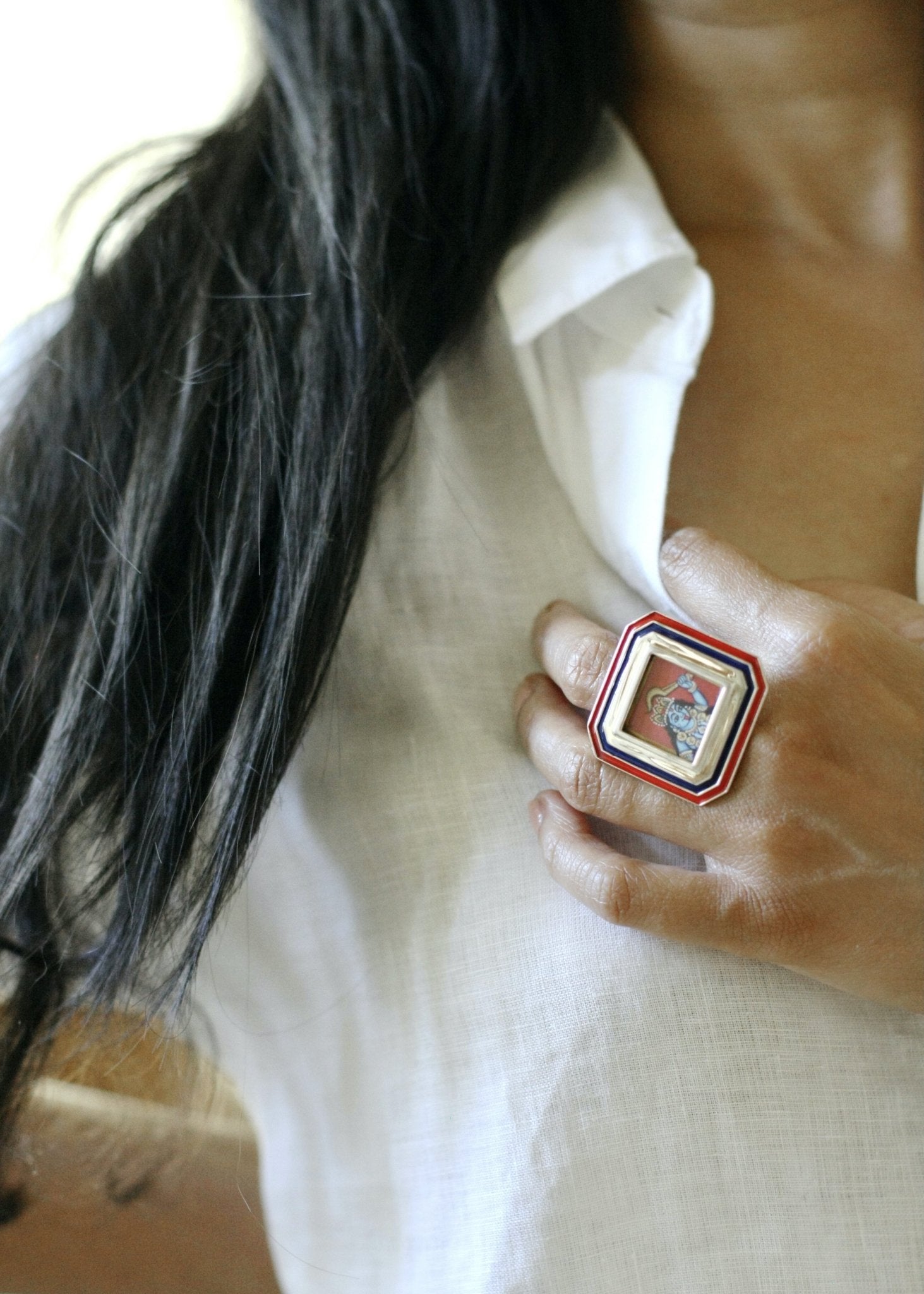 Magnificient, and fierce, 'Kali' (goddess) statement ring - Lai