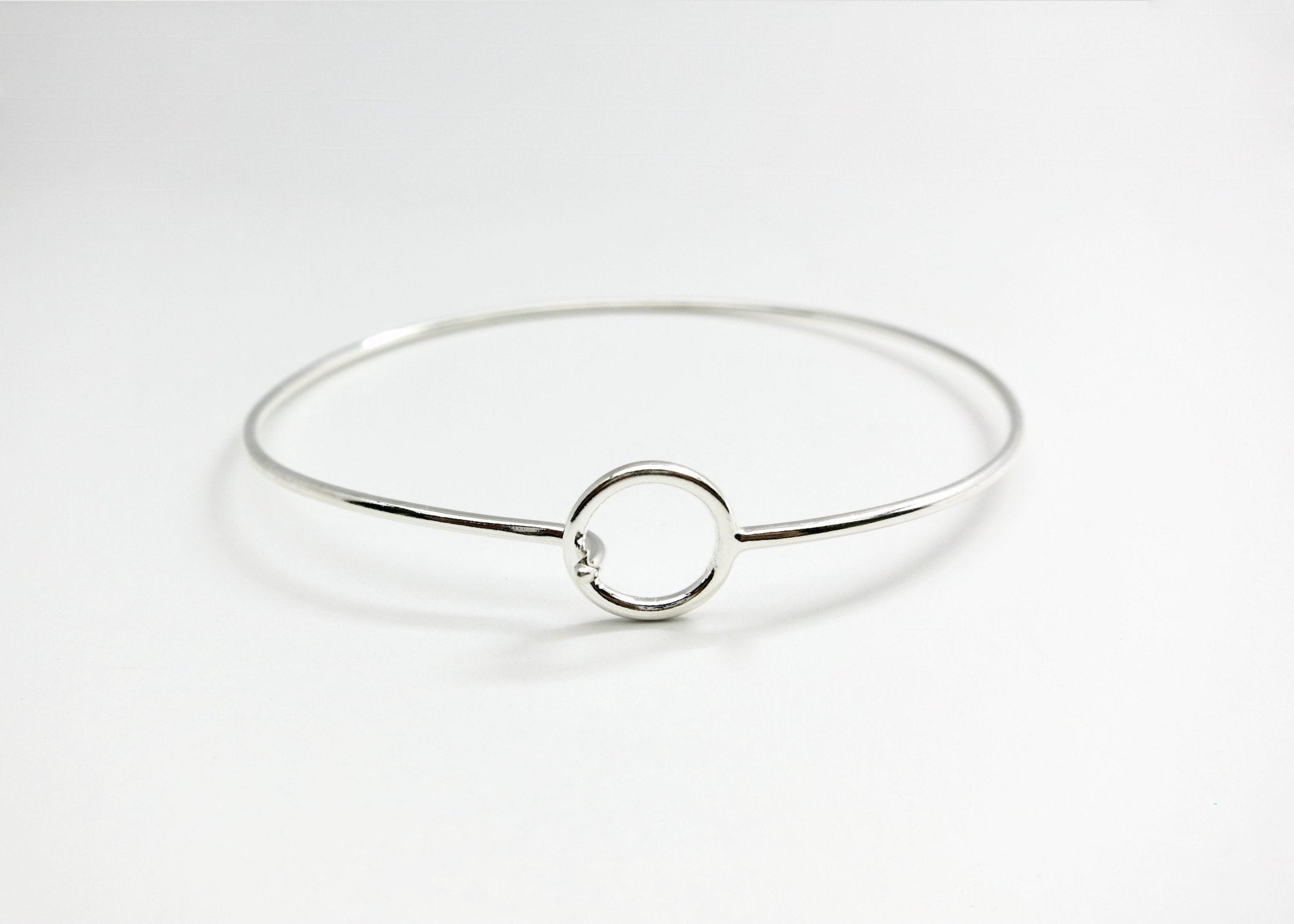 NEW! Minimalist chic bangles- wear with or without charms- solo or stacked - Lai