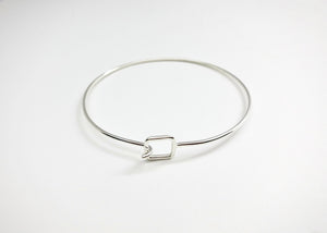 NEW! Minimalist chic bangles- wear with or without charms- solo or stacked - Lai