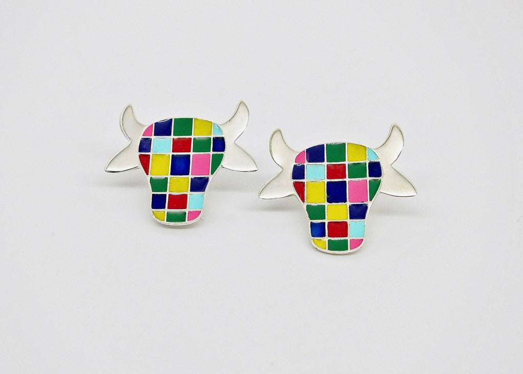Whimsical and uber cool 'dhenu' (cow) ear studs - Lai