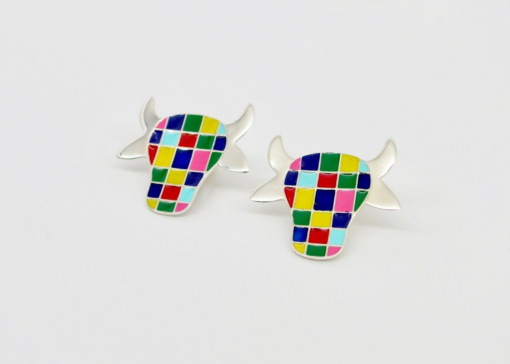 Whimsical and uber cool 'dhenu' (cow) ear studs - Lai